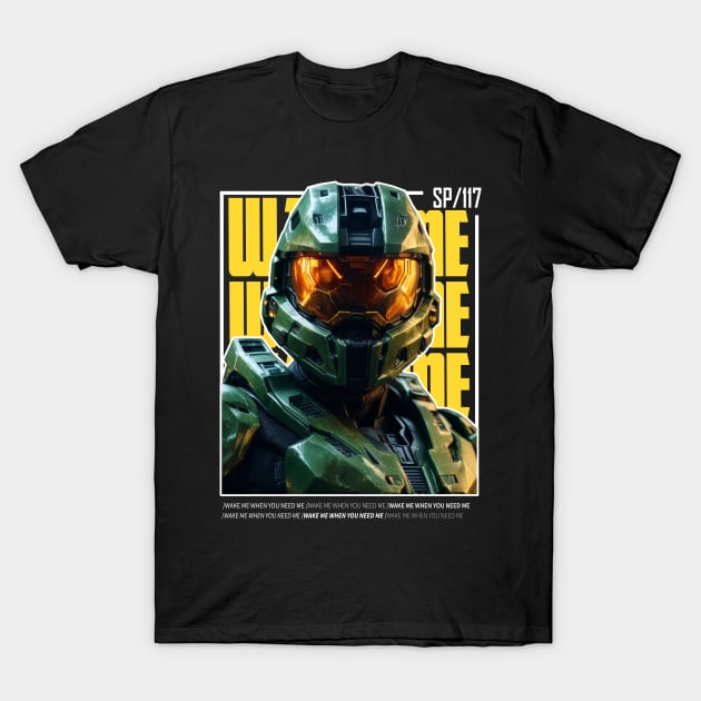 Halo game quotes - Master chief - Spartan 117 - Realistic #3 T-Shirt by trino21